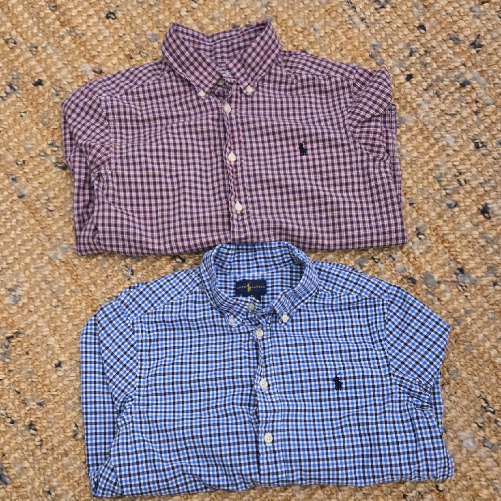 Ralph Lauren]Checkered button Down Shirts